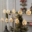 Obrázek z LED světelná záclona kouličky Santa Claus - 8 ks/3,8 m 