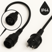 Obrázek z PROFI zdrojový kabel exteriér 1,5m IP44 a šroubovacím těsněným konektorem pro PROFI venkovní osvětlení 