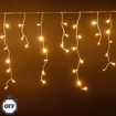 Obrázek z Solární vánoční osvětlení venkovní, světelné LED krápníky 105ks/7,5m s propojovacím systémem, ovladačem, časovačem a regulací intenzity svícení 