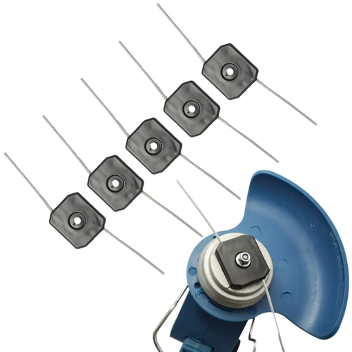 Obrázek z Náhradní hlava na strunovou sekačku křovinořez s ocelovým lankem - sada 5 ks 