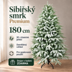 Obrázek z Umělý vánoční stromek Sibiřský smrk PREMIUM 180 cm – světle zelené zasněžení, 3D + klasické jehličí, stojan v balení 
