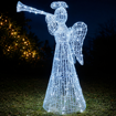 Obrázek z Venkovní XL LED anděl s trumpetou 105 cm s flash efektem 