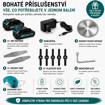Obrázek z AKU křovinořez Hayami Compact, sekačka, vyžínač 3v1 s příslušenstvím - 2x baterie 48V + 5x žací nože + 2x žací čepele + 1x kotouč 